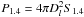 \hbox{$P_{1.4} = 4\pi D_l^2S_{1.4}$}