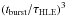 \hbox{$\left(t_{\rm burst}/\tau_{\rm HLE}\right)^3$}
