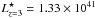 \hbox{$L^{\star}_{z=3} =1.33\times10^{41}$}