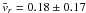 \hbox{$\bar v_r=0.18\pm0.17$}