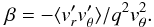 \begin{equation} \label{eqn:beta_measure} \beta = -\langle v_r^\prime v_{\theta}^\prime \rangle / q^2v_{\theta}^2. \end{equation}