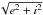 \hbox{$\sqrt{e^2+i^2}$}
