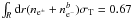\hbox{$\int_R {\rm d}r (n_{{\rm e}^{\pm}} + n_{{\rm e}^-}^b) \sigma_{\rm T} = 0.67$}