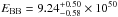 \hbox{$E_{\rm BB} = 9.24^{+0.50}_{-0.58} \times 10 ^{50}$}
