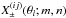 \hbox{$X_\pm^{(ij)}(\theta_l;m,n)$}