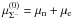\hbox{$\mu_{\Sigma^-}^{(0)}=\mu_{\rm n}+\mu_{\rm e}$}