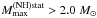 \hbox{$M_{\rm max}^{\rm (NH)stat}>2.0~\msun$}