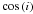 \hbox{$\cos\left(i\right)$}