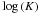 \hbox{$\log\left(K\right)$}