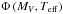\hbox{$\Phi\left(M_V,T_\mathrm{eff}\right)$}