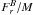 \hbox{$F_{r}^{B}/M$}