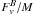\hbox{$F_{v}^{B}/M$}