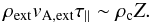 \begin{equation} \rho_{\rm ext}v_{\rm A,ext}\tau_{\parallel} \sim \rho_{\rm c}Z. \label{eq:parallel} \end{equation}