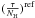 \hbox{$(\frac{\tau}{N_{\rm H}})^{\rm ref}$}
