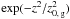 \hbox{$\exp(-z^2/z_{0,\,\rm g}^2)$}