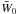 \hbox{$\bar W_0$}