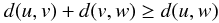 \appendix \setcounter{section}{2} \begin{equation} \label{eq:triangle} d(u,v)+d(v,w)\ge d(u,w) \end{equation}