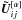 \hbox{$\vec{\tilde{U}}^{[\alpha]}_{ij}$}