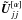 \hbox{$\vec{\tilde{U}}^{[\alpha]}_{jj}$}