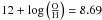 \hbox{$12+\log\left(\rm \frac{O}{H}\right)=8.69$}