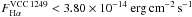 \hbox{$F_{\rm H\alpha}^{ \rm VCC\,1249}<3.80\times10^{-14}~\rm erg\,cm^{-2}\,s^{-1} $}