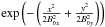 \hbox{$\exp\left(-\left(\frac{x^2}{2B_{0x}^2}+\frac{y^2}{2B_{0y}^2}\right)\right)$}