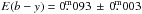 \hbox{$E(b-y) = 0\fm093\,\pm\,0\fm003$}