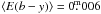 \hbox{$\langle E(b-y) \rangle = 0\fm006$}