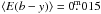 \hbox{$\langle E(b-y) \rangle = 0\fm015$}