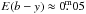 \hbox{$E(b-y) \approx 0\fm05$}
