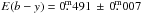 \hbox{$E(b-y) = 0\fm491\,\pm\,0\fm007$}