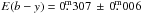 \hbox{$E(b-y) = 0\fm307\,\pm\,0\fm006$}