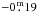 \hbox{$-0\,{\fm}19$}