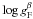 \hbox{$\log g_{\rm F}^{\beta}$}