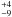 \hbox{$^{+4}_{-9}$}
