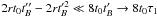 \hbox{$2r t_0 t''_B -2r t'^2_B \ll 8 t_0 t'_B \rightarrow 8 t_0 \tau_1$}