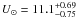 \hbox{$U_{\odot}=11.1^{+0.69}_{-0.75}$}