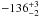\hbox{$-136^{+3}_{-2}$}