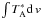 \hbox{$\int {T}_{\rm{A}}^{*} {\rm d}\,v$}
