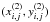 \hbox{$(x_{i,j}^{(2)}, y_{i,j}^{(2)})$}