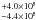 \hbox{$_{-4.4\times10^8}^{+4.0\times10^8}$}