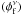 \hbox{$(\phi_{\rm f}^{\nu})$}