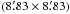 \hbox{$(8\farcm83 \times 8\farcm83)$}