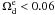 \hbox{$\Omega_{\rm d}^{\rm e}<0.06$}