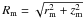 \hbox{$R_{\rm m}=\sqrt{r_{\rm m}^2+z_{\rm m}^2}$}