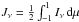\hbox{$\Jnu = {1 \over 2} \int_{-1}^1 \Inu \,\d \mu$}