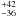 \hbox{$^{+42}_{-36}$}