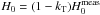 \hbox{$ {H_{0} = (1-k_{\rm T})H_{0}^{\rm meas}}$}