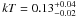\hbox{$kT=0.13^{+0.04}_{-0.02}$}