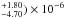 \hbox{$^{+1.80}_{-4.70}) \times 10^{-6}$}